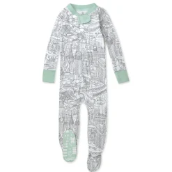 Organic Cotton Snug-Fit Footed Pajamas