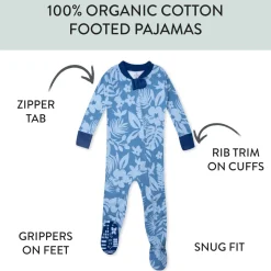 Organic Cotton Snug-Fit Footed Pajamas