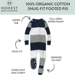 Organic Cotton Snug-Fit Footed Pajamas
