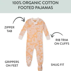 Organic Cotton Snug-Fit Footed Pajamas