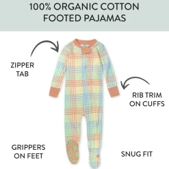 Organic Cotton Snug-Fit Footed Pajamas