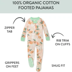 Organic Cotton Snug-Fit Footed Pajamas