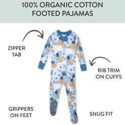 Organic Cotton Snug-Fit Footed Pajamas