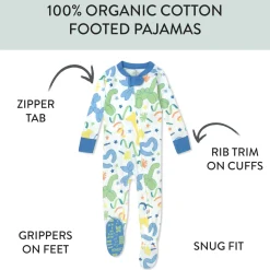 Organic Cotton Snug-Fit Footed Pajamas