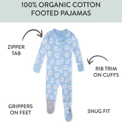 Organic Cotton Snug-Fit Footed Pajamas