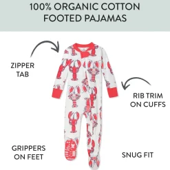 Organic Cotton Snug-Fit Footed Pajamas
