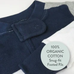 Organic Cotton Snug-Fit Footed Pajamas
