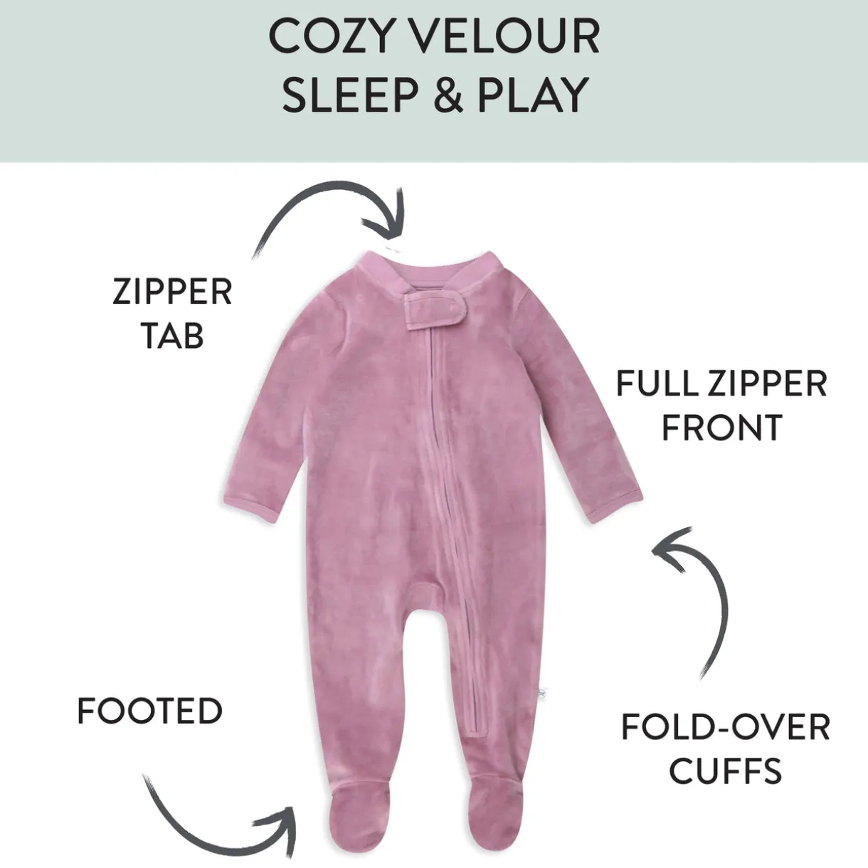Organic Cotton Velour Sleep & Play