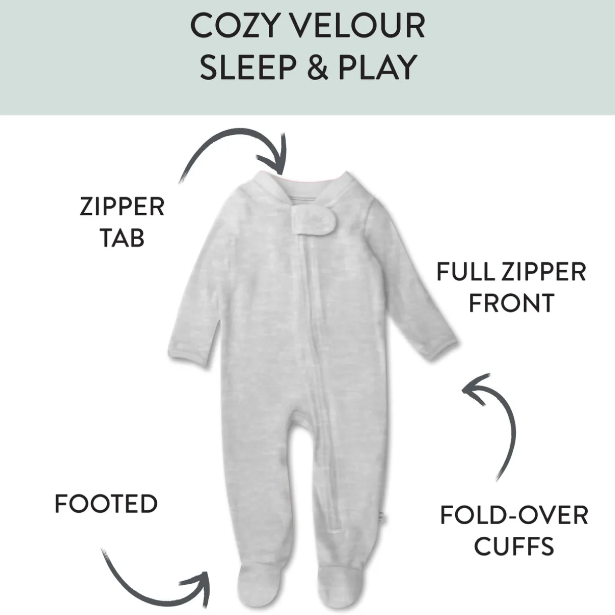 Organic Cotton Velour Sleep & Play