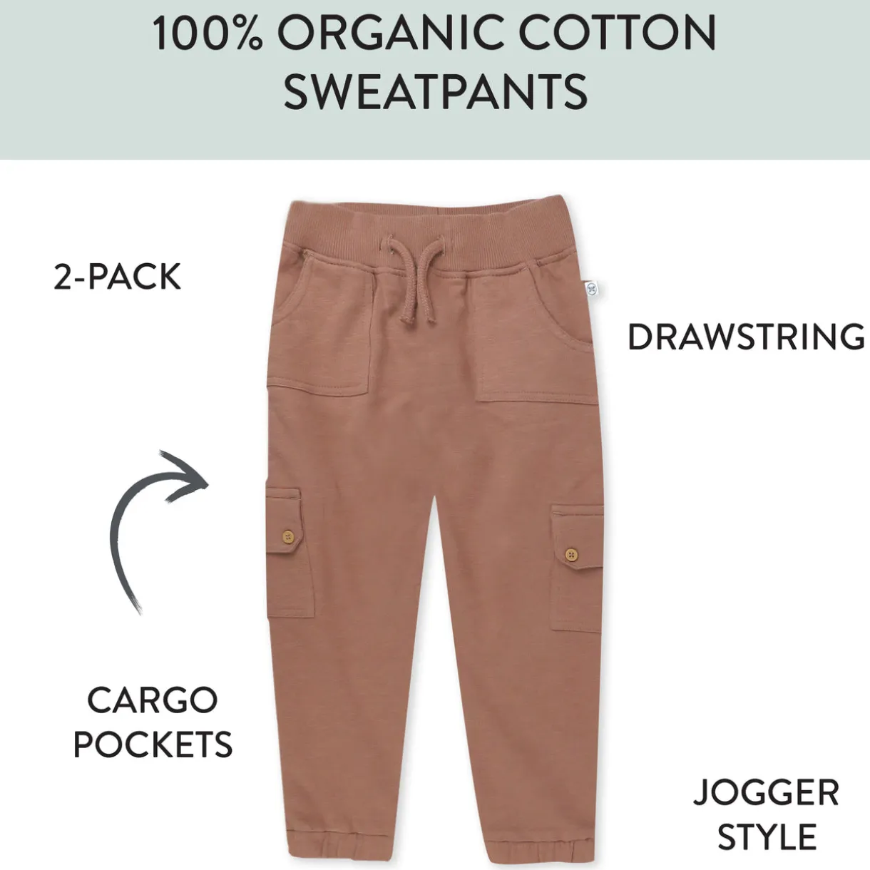 2-Pack Easy Fit Cargo Sweatpants
