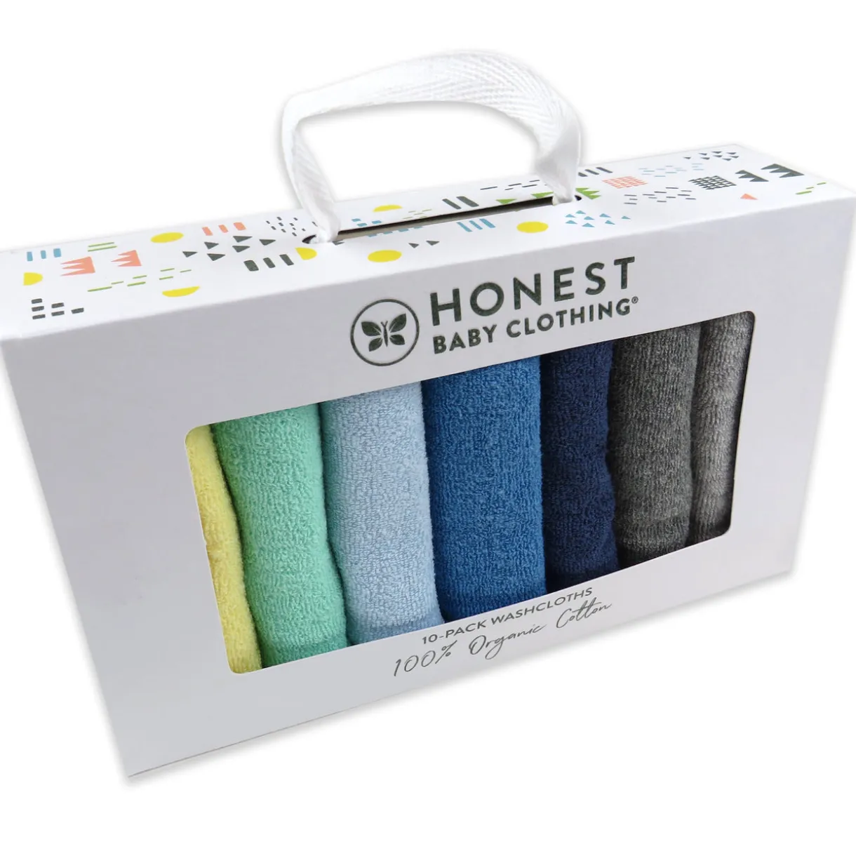 10-Pack EVERYDAY EASY Organic Cotton Washcloths Gift Set