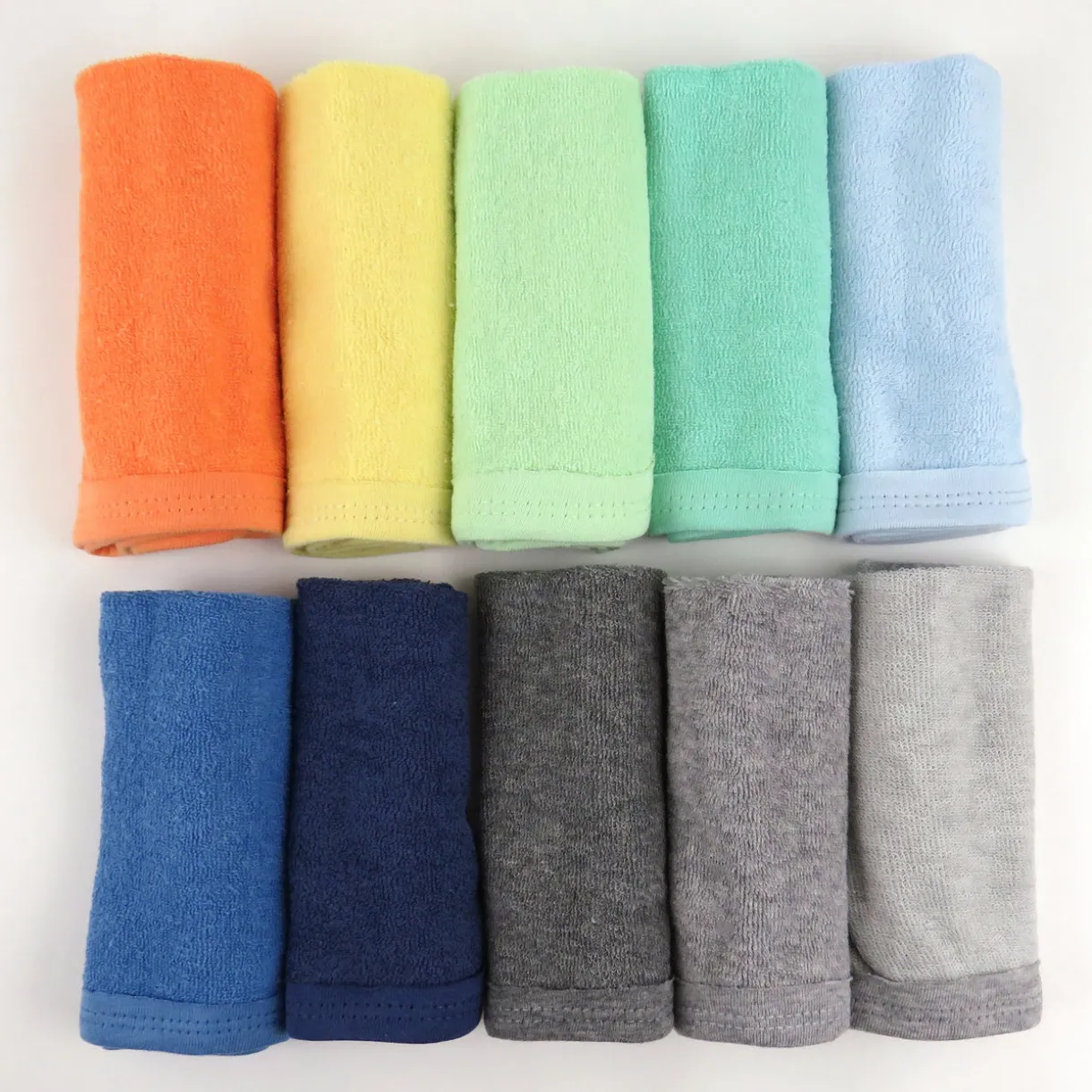 10-Pack EVERYDAY EASY Organic Cotton Washcloths Gift Set