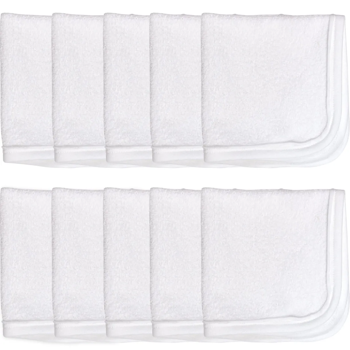 10-Pack EVERYDAY EASY Organic Cotton Washcloths Gift Set