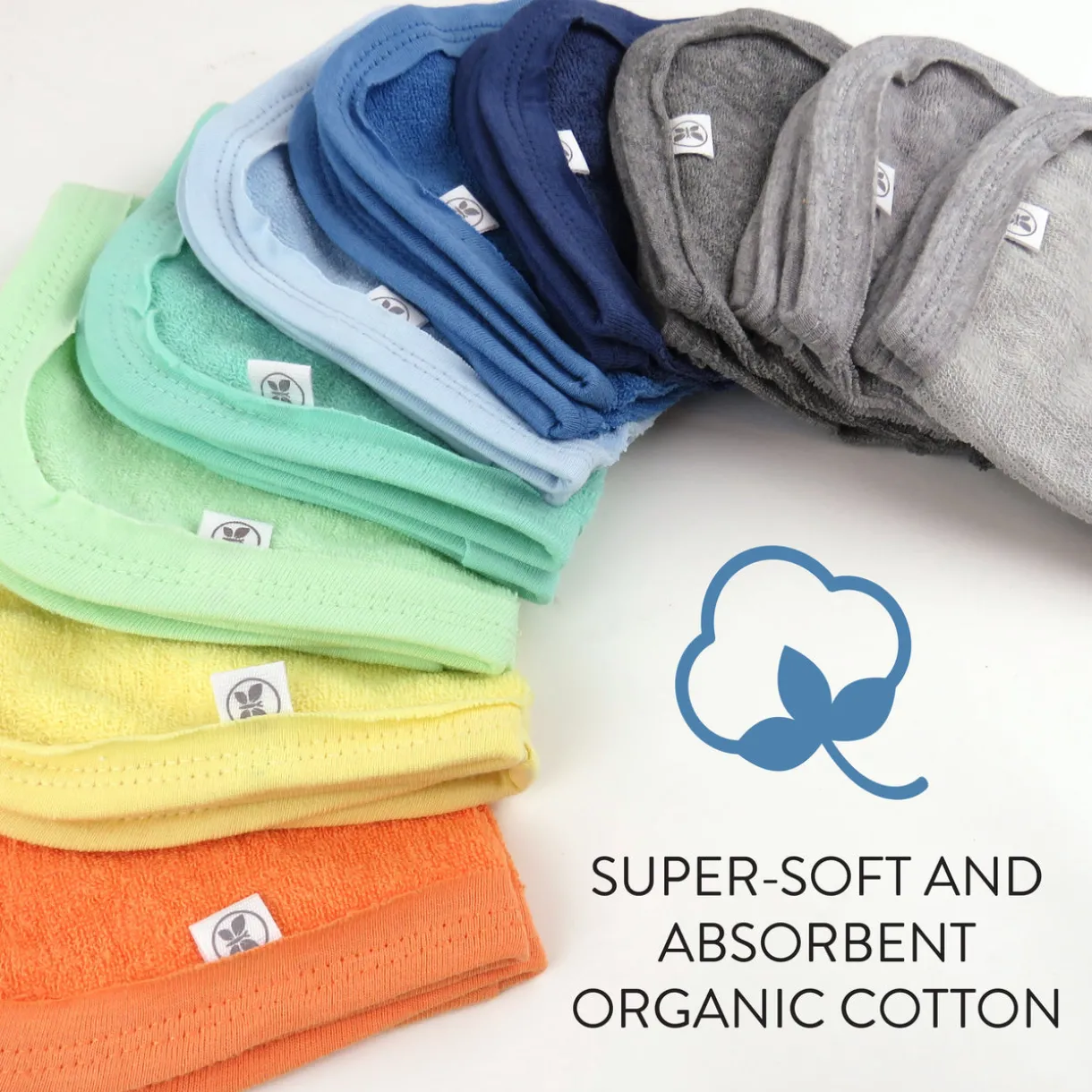 10-Pack EVERYDAY EASY Organic Cotton Washcloths Gift Set