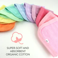 10-Pack EVERYDAY EASY Organic Cotton Washcloths Gift Set
