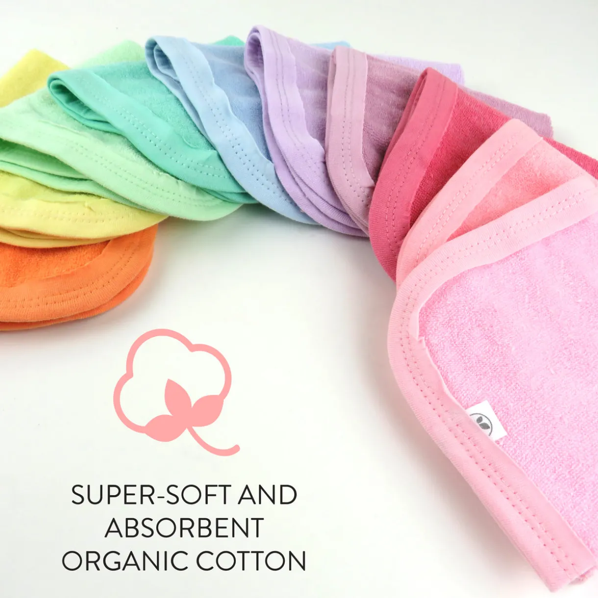 10-Pack EVERYDAY EASY Organic Cotton Washcloths Gift Set