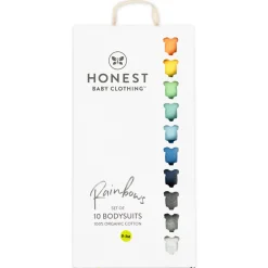 10-Pack HAPPY DAYS Rainbow Short Sleeve Bodysuits Gift Set