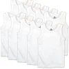 10-Pack Honestly Pure Organic Cotton Sleeveless Muscle T-Shirts