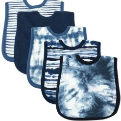 5-Pack Organic Cotton 4 in 1 Reversible Bibs