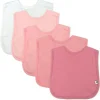 5-Pack Organic Cotton 4 in 1 Reversible Bibs