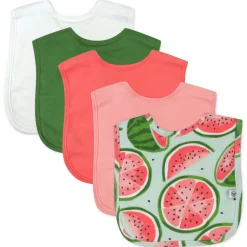 5-Pack Organic Cotton 4 in 1 Reversible Bibs