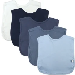 5-Pack Organic Cotton 4 in 1 Reversible Bibs