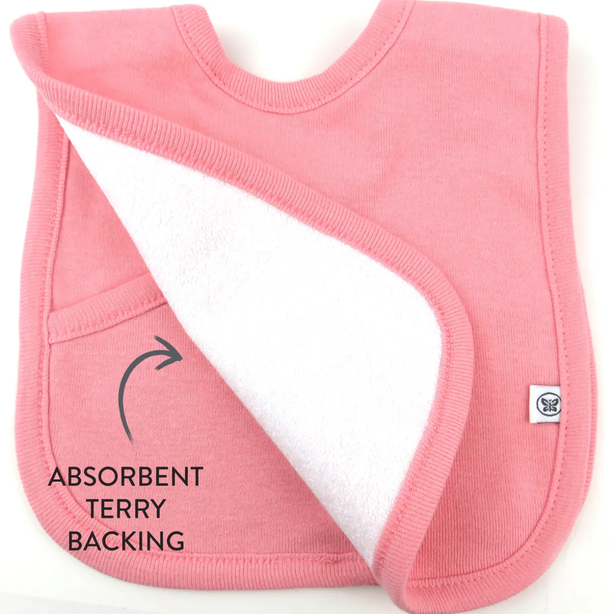 5-Pack Organic Cotton 4 in 1 Reversible Bibs