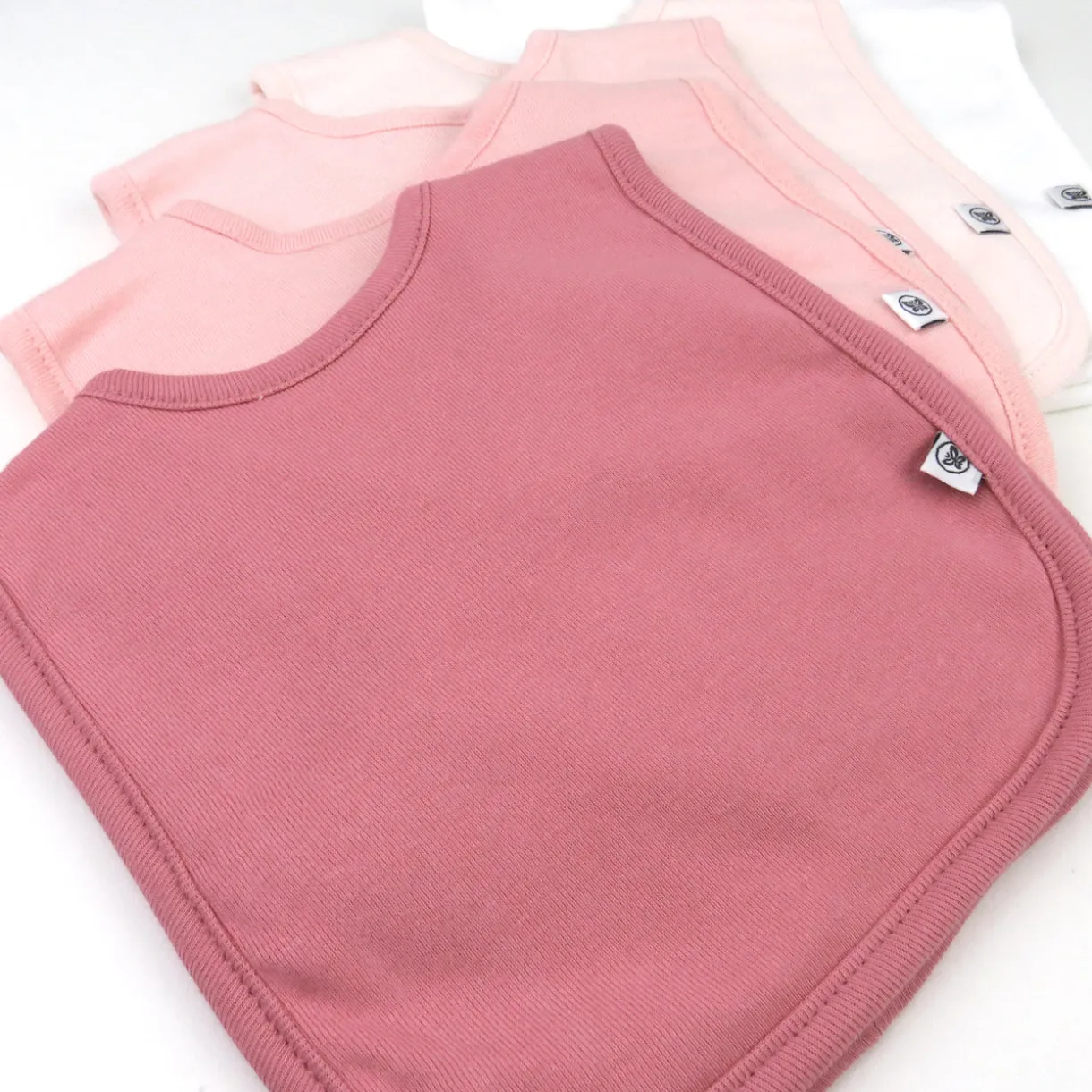 5-Pack Organic Cotton 4 in 1 Reversible Bibs