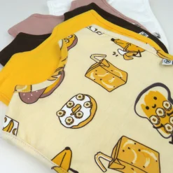 5-Pack Organic Cotton 4 in 1 Reversible Bibs