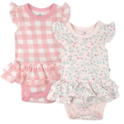 2-Pack Organic Cotton Bodysuits