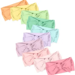 10-Pack Organic Cotton Bow Headbands