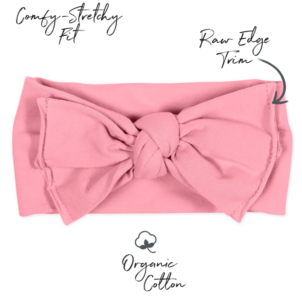 10-Pack Organic Cotton Bow Headbands