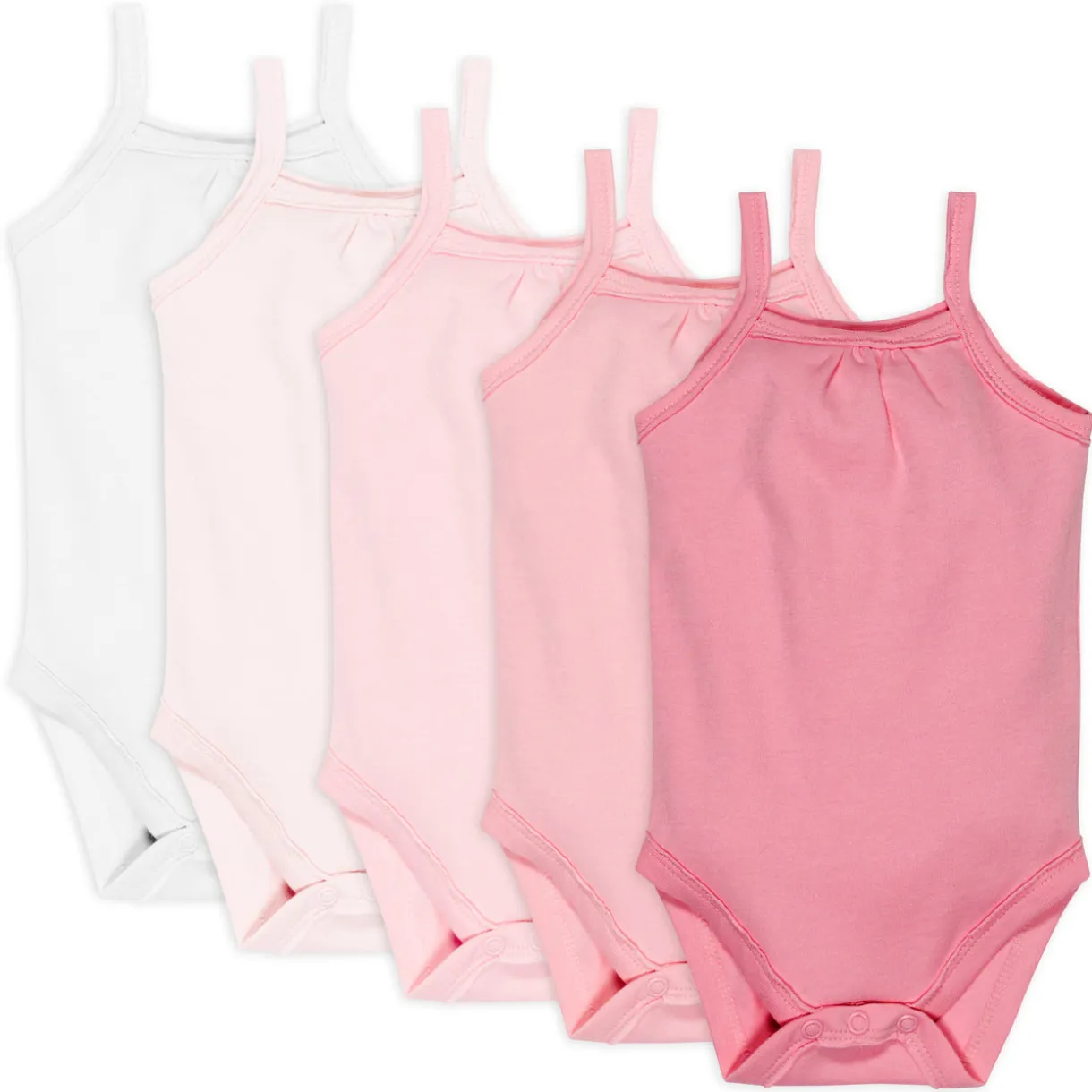 5-Pack Organic Cotton Cami Bodysuits