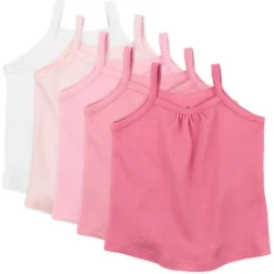 5-Pack Organic Cotton Cami Tops