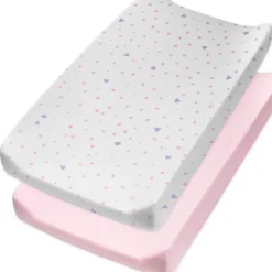 2-Pack Organic Cotton Changing Pad Covers