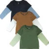 3-Pack Organic Cotton 2fer T-Shirts