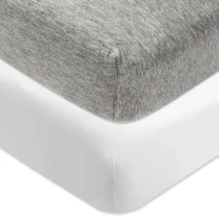 2-Pack Organic Cotton Fitted Crib Sheets