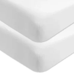 2-Pack Organic Cotton Fitted Crib Sheets
