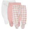 3-Pack Organic Cotton Footed Pants