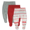 3-Pack Organic Cotton Footed Pants