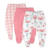 3-Pack Organic Cotton Footed Pants