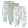 3-Pack Organic Cotton Footed Pants