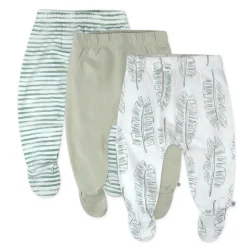 3-Pack Organic Cotton Footed Pants