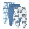 3-Pack Organic Cotton Footed Pants