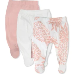 3-Pack Organic Cotton Footed Pants