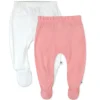 2-Pack Organic Cotton Footed Pants