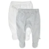 2-Pack Organic Cotton Footed Pants