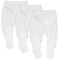3-Pack Organic Cotton Footed Pants