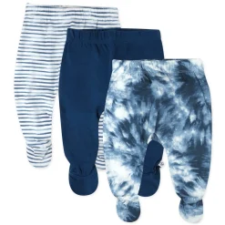 3-Pack Organic Cotton Footed Pants