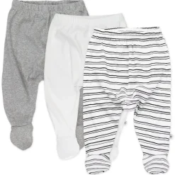 3-Pack Organic Cotton Footed Pants